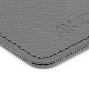PORTE-CLE VIS CUIR RECYCLÉ GRIS 3