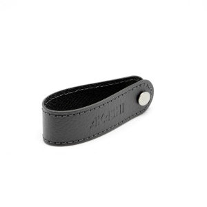 PORTE-CLE VIS CUIR RECYCLÉ GRIS