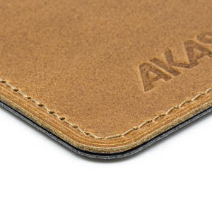ETIQUETTE BAGAGE  EN CUIR VERITABLE MARRON CLAIR 3