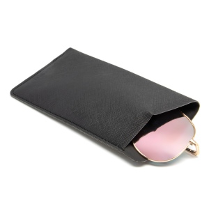 ETUI LUNETTES EN SIMILI-CUIR NOIR GRAINE- MADE IN EUROPE 6