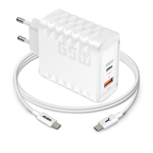 ATSUI - PACK CHARGEUR SECTEUR GAN ECO 67W + CABLE USB-C 67W