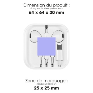 OTO - ÉCOUTEURS FILAIRES USB-C BLANCS 2