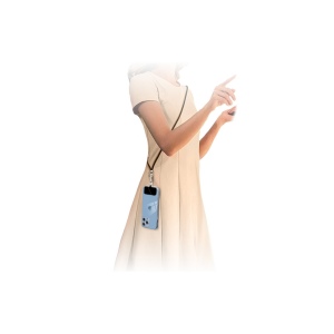 RINKU - LANIERE TOUR DE COU SMARTPHONE UNIVERSELLE NOIR 5