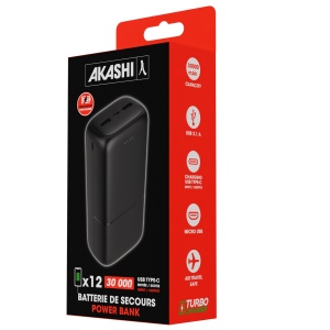 NETO - BATTERIE DE SECOURS 30 000 MAH NOIRE 3