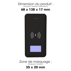 NUBO - BATTERIE DE SECOURS CHARGEMENT SANS FIL 10 000 MAH 2