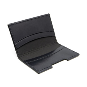 PORTE-CARTES FOLIO AVEC OU SANS ANTI-RFID  EN CUIR VERITABLE NOIR 5