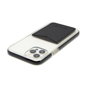 PORTE-CARTE POUR SMARTPHONE AVEC ADHESIF 3M EN SIMILI-CUIR NOIR GRAINE 5