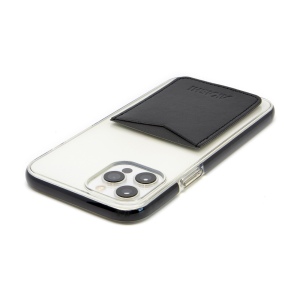 PORTE-CARTE POUR SMARTPHONE AVEC ADHESIF 3M EN SIMILI-CUIR LISSE NOIR 5
