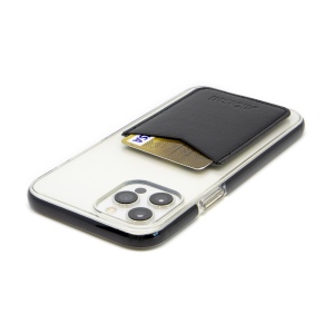 PORTE-CARTE POUR SMARTPHONE AVEC ADHESIF 3M EN SIMILI-CUIR LISSE NOIR 6