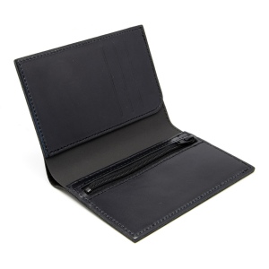 PORTEFEUILLE VERTICAL EN CUIR VERITABLE NOIR 5