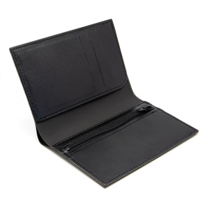 PORTEFEUILLE VERTICAL EN SIMILI-CUIR LISSE NOIR 6
