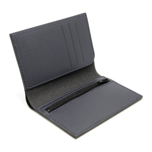 PORTEFEUILLE VERTICAL EN CUIR RECYCLÉ GRIS 5
