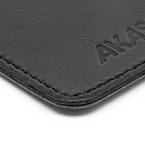 PORTE-PASSEPORT / CARTE GRISE / ASSURANCE EN CUIR VERITABLE NOIR 3