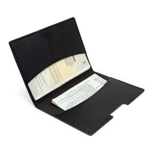 PORTE-PASSEPORT / CARTE GRISE / ASSURANCE  EN SIMILI-CUIR LISSE NOIR 7