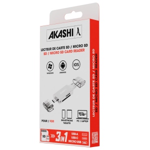 KAGI - LECTEUR DE CARTE - SD / MICRO SD 3 EN 1 4