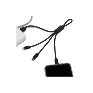 MIJI - CÂBLE COURT 4 EN 1 18 CM À CHARGE RAPIDE 20W EN MATÉRIAUX RECYCLÉS - NOIR 5