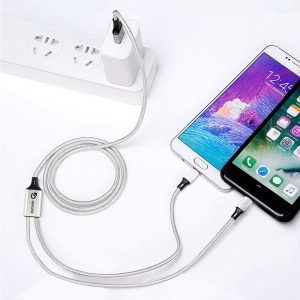 RENKEI - CÂBLE DE CHARGE 4 EN 1 20W EN MATÉRIAUX RECYCLÉS - SILVER 5