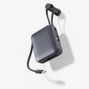 BUSHI - Batterie Powerbank 10,000 mAh avec câbles intégrés à charge rapide 22,5W 6