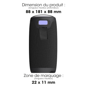 NISHIN - ENCEINTE BLUETOOTH 10W NOIRE 2