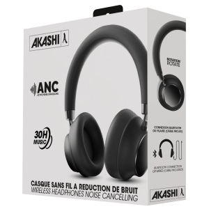 JUNDO - CASQUE À RÉDUCTION DE BRUIT ANC BLUETOOTH SANS FIL NOIR ET ALUMINIUM 3