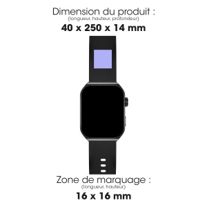 SHOKKA - MONTRE CONNECTEE NOIRE AVEC ECRAN AMOLED INCURVE 2
