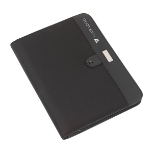 Conférencier A4 zippé en microfibre Rianna