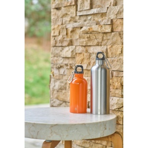 Gourde simple paroi de 400 ml en acier inoxydable recyclé Sable 13
