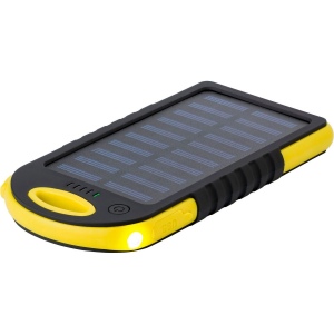 Power bank solaire en ABS et gomme Arin