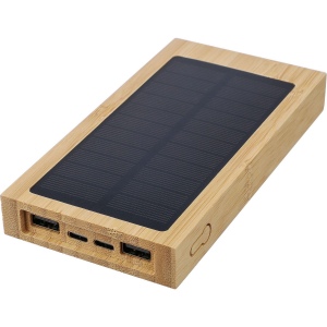 Power bank solaire en bambou Elz 5