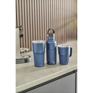 Mug nomade double paroi en acier inoxydable recyclé de 450 ml Calo 11