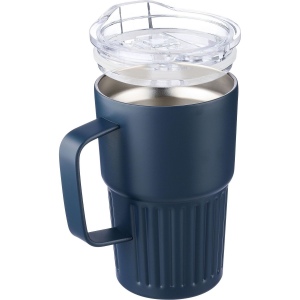 Mug nomade double paroi en acier inoxydable recyclé de 450 ml Calo 16