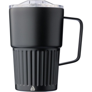 Mug nomade double paroi en acier inoxydable recyclé de 450 ml Calo 2