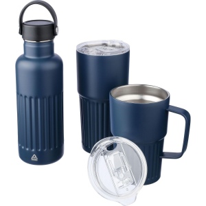 Mug double paroi en acier inoxydable recyclé de 500 ml Kael 14