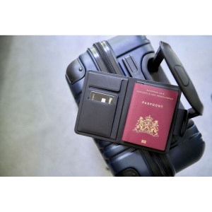 Etui pour passeport en PU recyclé Mavi 4