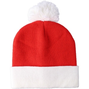 Bonnet de Noël tricoté en acrylique Eleni 2