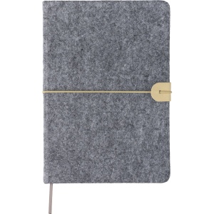 Carnet A5 en feutre recyclé Dario 3