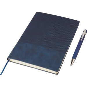 Ensemble carnet A5 et stylo à bille en PU recyclé Tarek 9