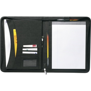 Conférencier A4 zippé en cuir reconstitué Josie 2