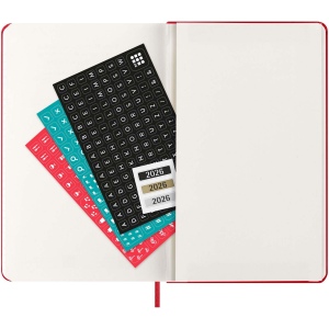 Agenda L quotidien 12 mois Moleskine à couverture rigide 18