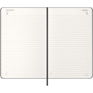 Agenda L quotidien 12 mois Moleskine à couverture rigide 23