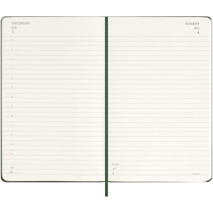 Agenda L quotidien 12 mois Moleskine à couverture rigide 24