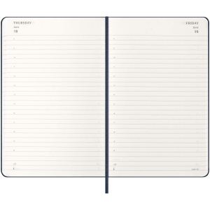 Agenda L quotidien 12 mois Moleskine à couverture rigide 25