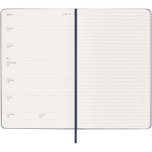 Agenda L hebdomadaire 12 mois Moleskine à couverture rigide 26