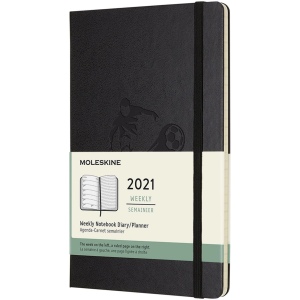 Agenda L hebdomadaire 12 mois Moleskine à couverture rigide 10