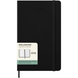 Agenda L hebdomadaire 12 mois Moleskine à couverture rigide