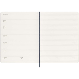 Agenda XL 12 mois Moleskine à couverture souple 13