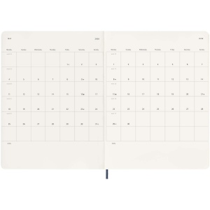 Agenda XL 12 mois Moleskine à couverture souple 12