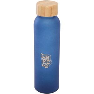 Bouteille en verre sodocalcique mat Lume de 500 ml avec couvercle en bambou 9