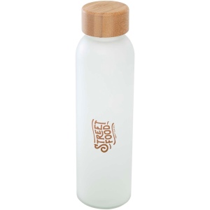 Bouteille en verre sodocalcique mat Lume de 500 ml avec couvercle en bambou 10