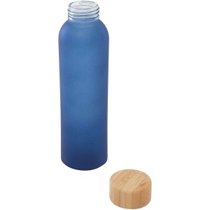 Bouteille en verre sodocalcique mat Lume de 500 ml avec couvercle en bambou 12